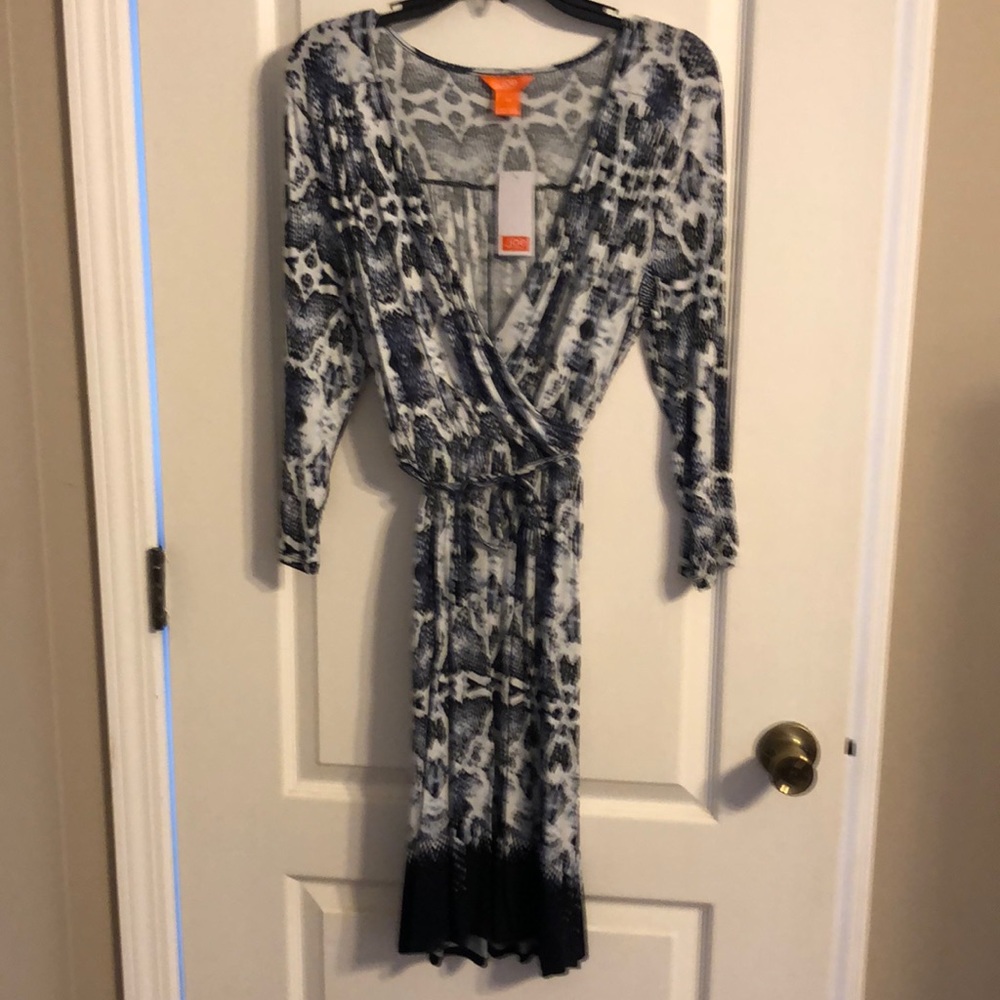 Snakeskin print dress